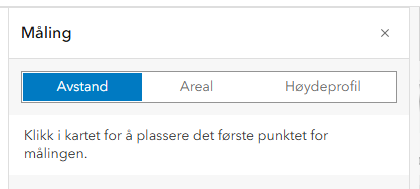 Velg målealternativ