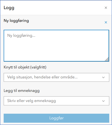 Ny loggføring