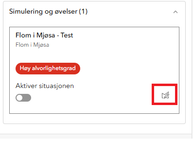 Rediger situasjon
