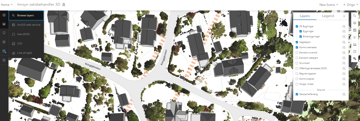 add layer to scene