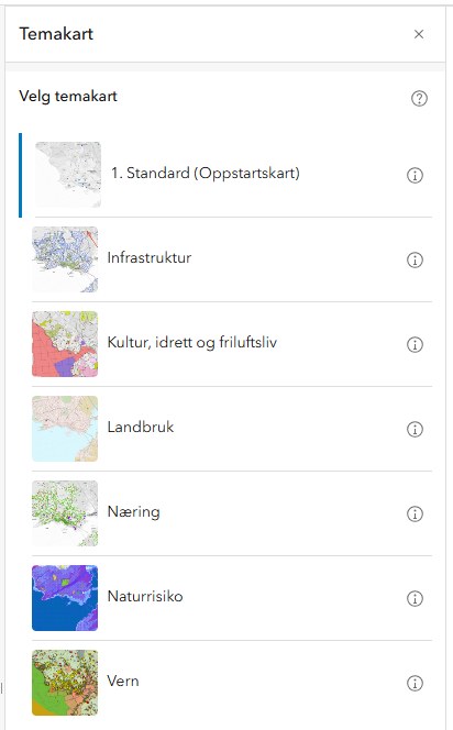 Valg av temakart