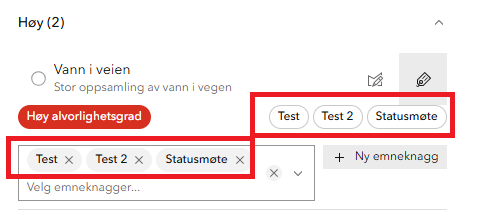 Velg emneknagg