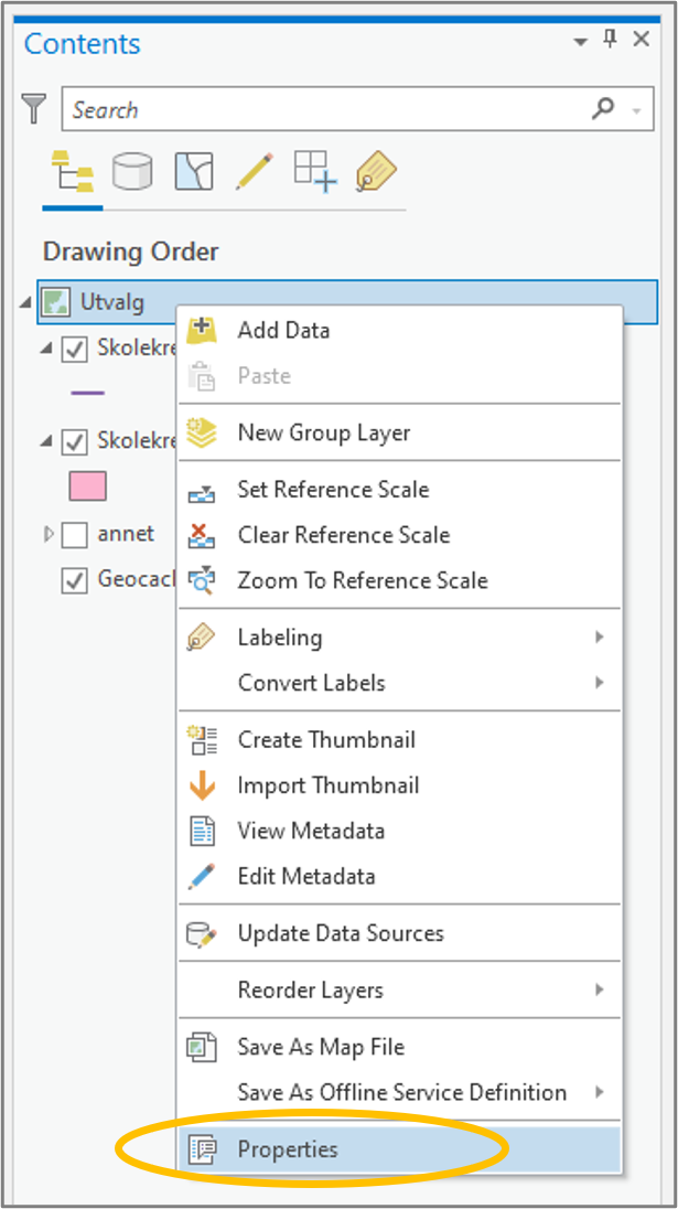 webmap properties